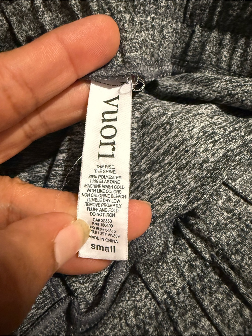 Vuori Heather Gray Knit Drawstring Lounge Shorts - Picture 4 of 6